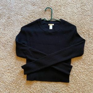 Long black sleeve top